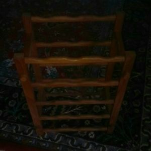 70s GoodWood Solid Teak wine rack